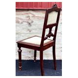 Pair of Vintage Upholstered Wooden Chairs