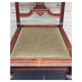 Pair of Vintage Upholstered Wooden Chairs