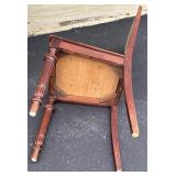 Pair of Vintage Upholstered Wooden Chairs