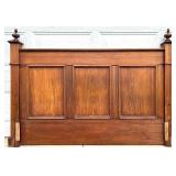 Vintage Wooden Bed Frame with Ornate Carvings