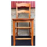 Set of 4 Wooden Counter Height Chairs 24 Inch Seat