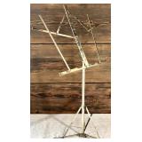 Metal Adjustable Music Stand with Leather Carrying Case