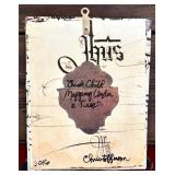 R.M.Kulicke Art Plaques with Rustic Tin Box