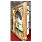 R.M.Kulicke Art Plaques with Rustic Tin Box