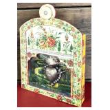 R.M.Kulicke Art Plaques with Rustic Tin Box