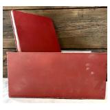 R.M.Kulicke Art Plaques with Rustic Tin Box