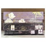 Mixed Decor Lot with Ornate Mirror, Metal Tray, Heart Pendant, and Abbington Park Summer Paris Collector Boxes