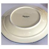 Set of 3 Hand-Painted Rooster Motif Ceramic Serving Pieces