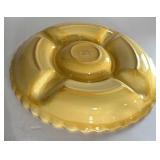 Set of 3 Hand-Painted Rooster Motif Ceramic Serving Pieces