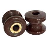 Collection of 8 Vintage Ceramic and Glass Electrical Insulators