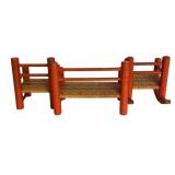 Assorted Vintage Doll Furniture with Plush Bear Guard