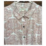 Ruff Hewn Button-Up Long Sleeve Shirt Size L
