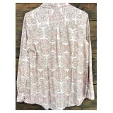 Ruff Hewn Button-Up Long Sleeve Shirt Size L