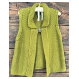 Green Knit Vest Size Large/XL