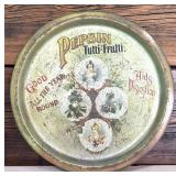 Vintage Style Pepsin Tutti-Frutti Advertising Tray 12.5 Inch