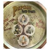 Vintage Style Pepsin Tutti-Frutti Advertising Tray 12.5 Inch