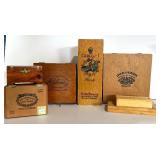 Assorted Vintage Cigar Wood Boxes and More