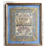 Vintage Framed Asian Silk Embroidery