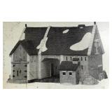 Dept 56 Heritage Village Collections Including "Butter Tub Barn", "Victorian Station" and "Mulberrie Court"