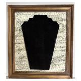 Three Decorative Framed Necklace / Jewelry Displays