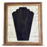 Three Decorative Framed Necklace / Jewelry Displays