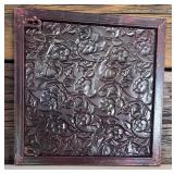 Two Decorative Whitewashed Metal Wall Hangings and Rustic Medal Chalkboard Stand