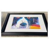Framed Canvas Print of "English Springer Spaniel Emma" by DawgArt (Alicia VanNoy Call), Titled "The Bug"
