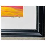 Framed Canvas Print of "English Springer Spaniel Emma" by DawgArt (Alicia VanNoy Call), Titled "The Bug"