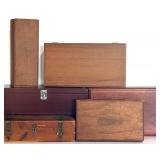 Vintage Lot of Wooden Boxes including Reina De Castilla Esquisitos Tobacco