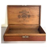 Vintage Lot of Wooden Boxes including Reina De Castilla Esquisitos Tobacco