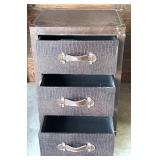 Trunk Style Chest with Three Drawers Luggage / Trunk Handles