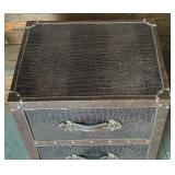 Trunk Style Chest with Three Drawers Luggage / Trunk Handles