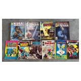 Collection of 10 Vintage Comic Books Marvel and DC Assorted Titles