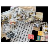 Mixed Lot of Scrapbook Paper, Scissors and Crafting Supplies in Storage Box