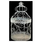 Decorative Home Decor Lot with Cherub Art, Ornate Birdcage, and Framed Art