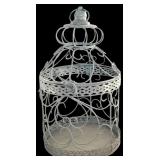 Decorative Home Decor Lot with Cherub Art, Ornate Birdcage, and Framed Art