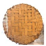 Collection of 6 Vintage Woven Baskets Assorted Styles