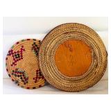 Collection of 6 Vintage Woven Baskets Assorted Styles