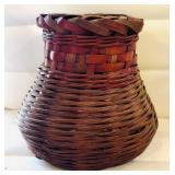 Collection of 6 Vintage Woven Baskets Assorted Styles