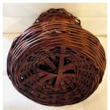 Collection of 6 Vintage Woven Baskets Assorted Styles