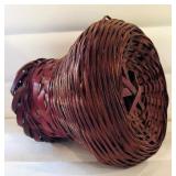 Collection of 6 Vintage Woven Baskets Assorted Styles