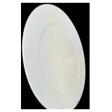 A Set of 8 Assorted Ivory Dinner Plates