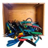 Lot of Mixed Crafting Scissors and Hand Tools