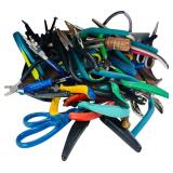 Lot of Mixed Crafting Scissors and Hand Tools