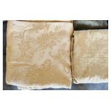 Assorted Fabric Pieces, Tablecloths, and Window Treatments Collection