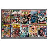 Collection of 12 Vintage Comic Books Marvel and DC
