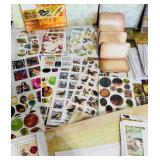 Crafters Needed / Large Lot of Multiple Stickers, Colored Papers, Numbers, Letters and More