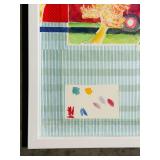 Framed Watercolor Artwork of Dancing Women