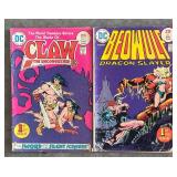 Lot of 9 Vintage Marvel and DC Comic Books Including Conan, Iron Man, Beowulf, and More