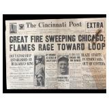Collection of Vintage Historic Newspapers with Headlines and Photos